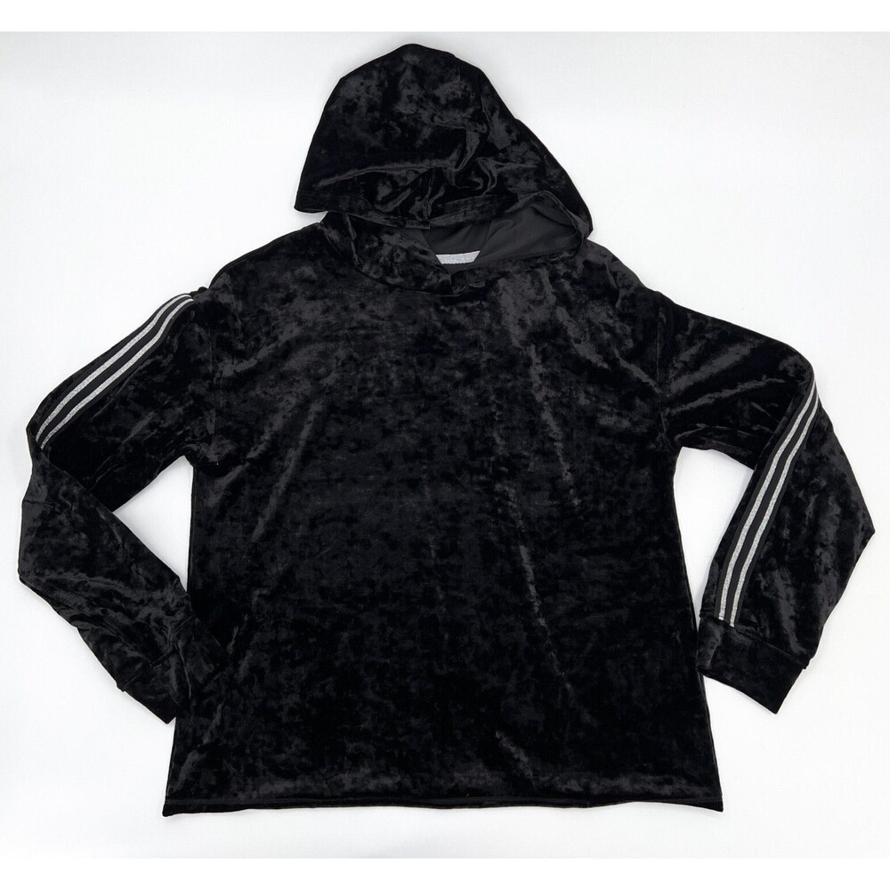 Art Class Hoodie Women Juniors Extra Large 14/16 Black Shiny Hooded Hoodie